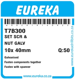 T7B300 - Set Screw & Nut -T7B300_Label_T
